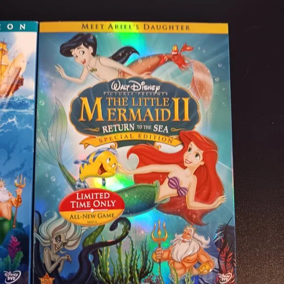 DISNEY THE LITTLE MERMAID AND LITTLE MERMAID II DVD - Picture 4 of 9